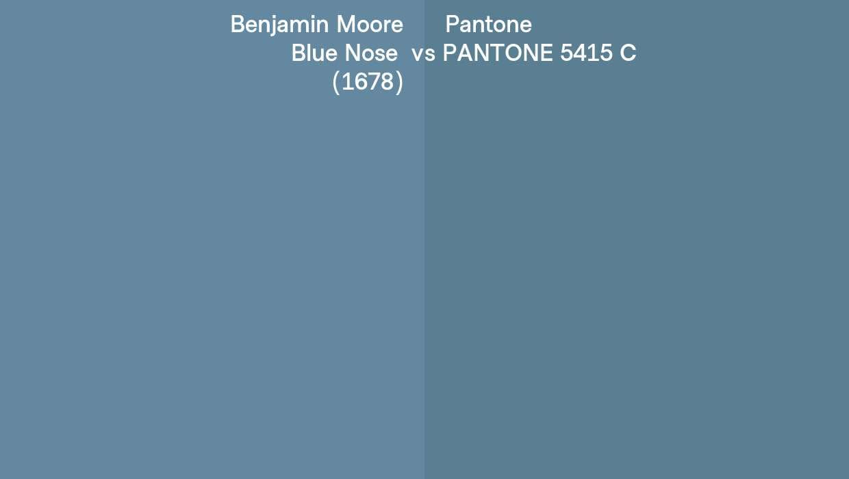 comparing pantone and benjamin moore 