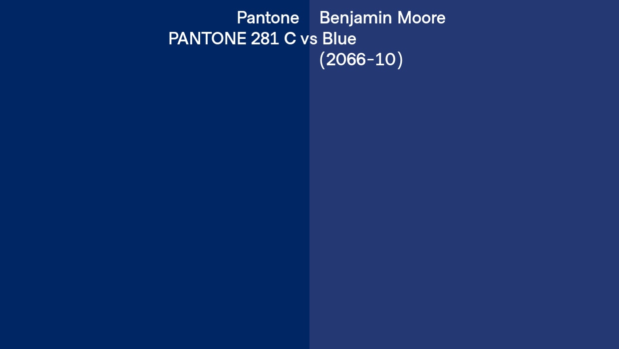 pantone and benjamin moore variations 