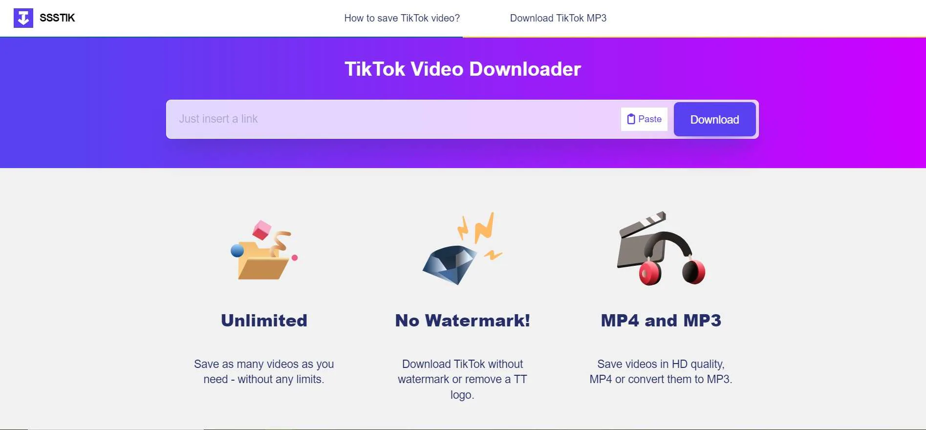 Remova uma marca d'água do TikTok de um vídeo online com o TikTok Downloader