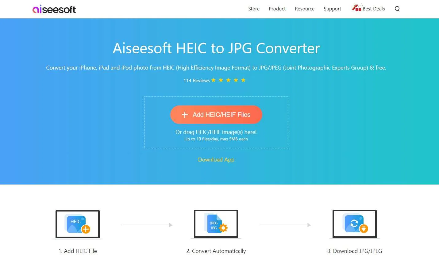 conversor online aiseesoft heic