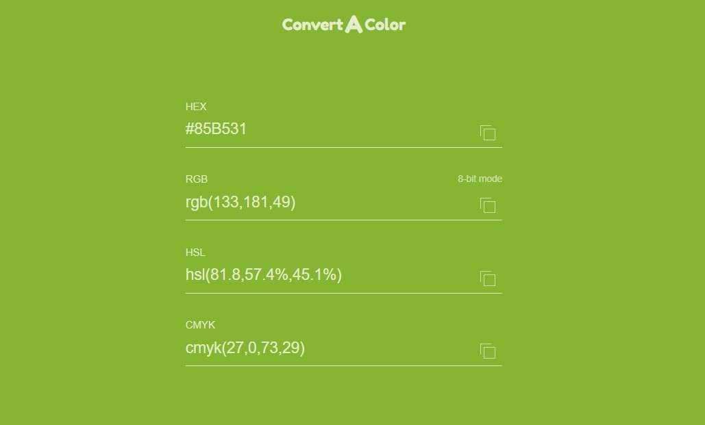 Converter uma cor com o conversor de HSL para RGB