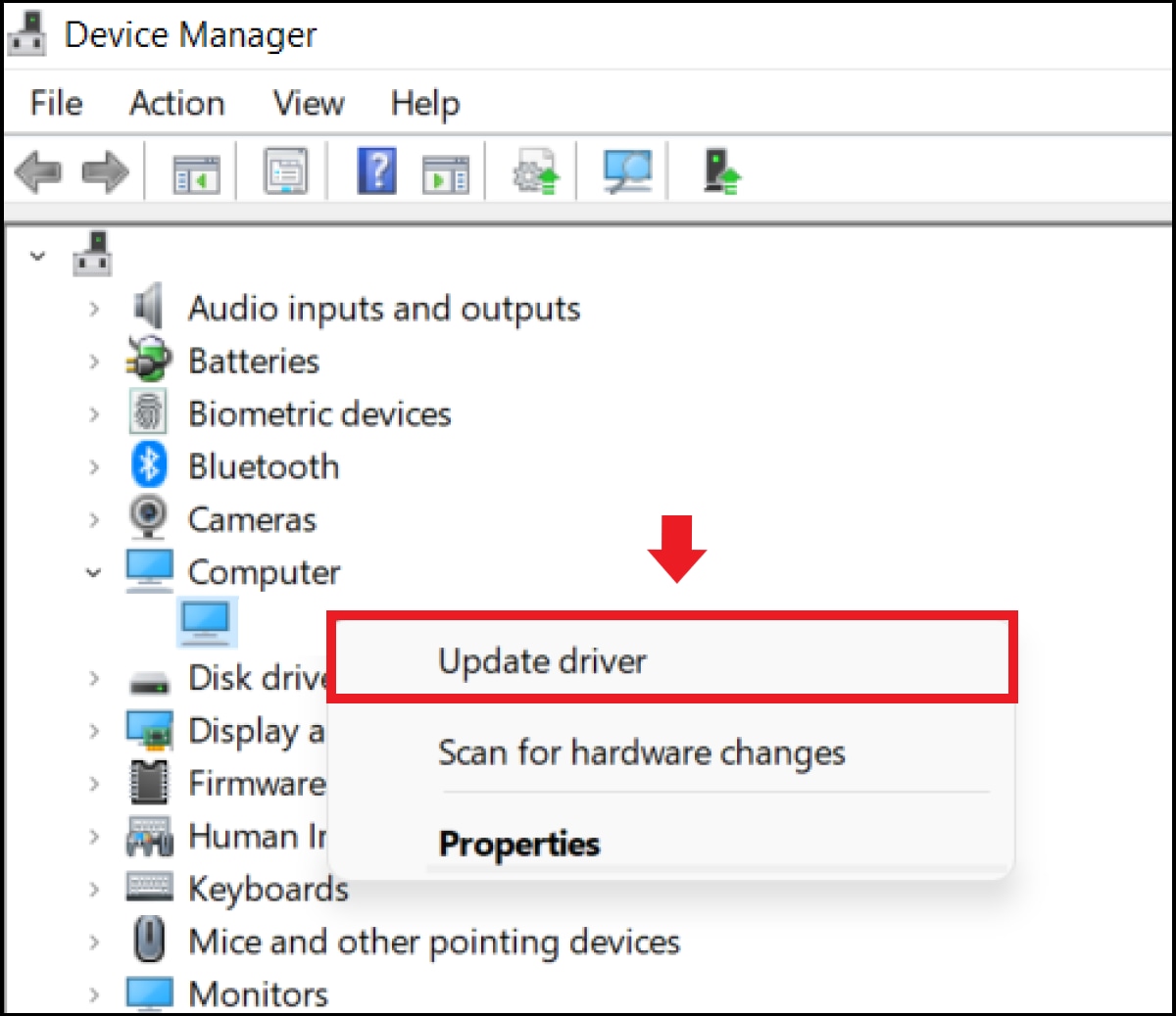 update drivers on windows 