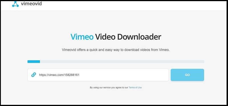 coller l'url de la vidéo