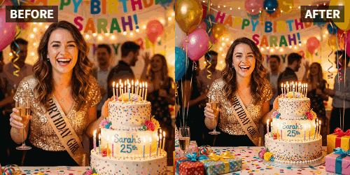 Come animare un brindisi di compleanno per i social media