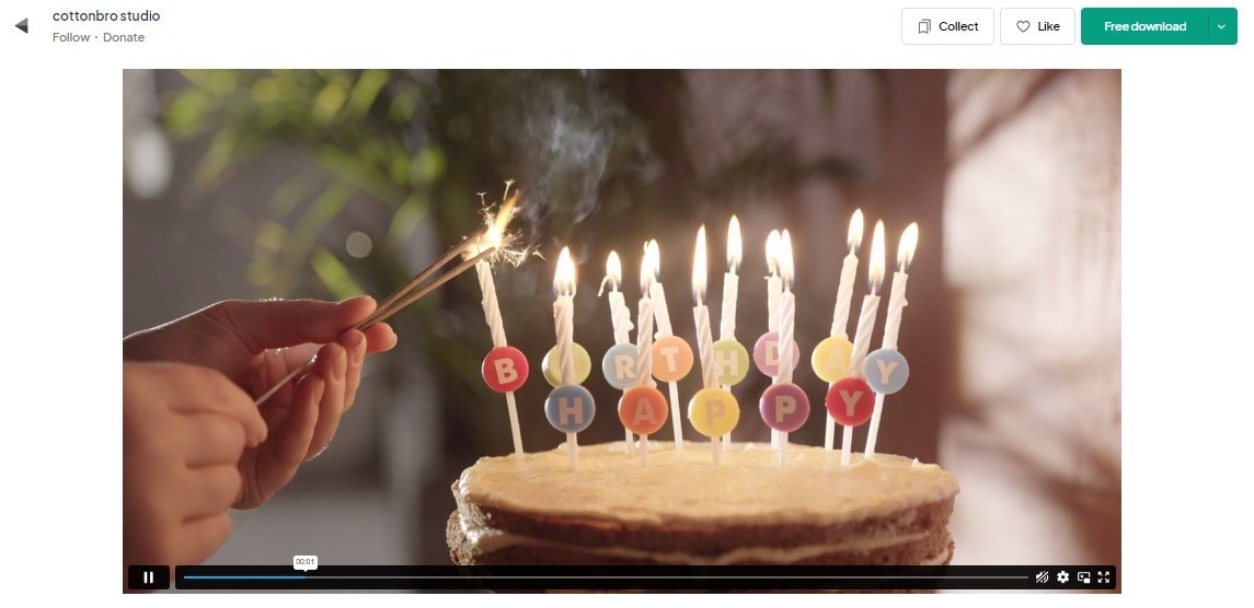 pexels birthday video download 