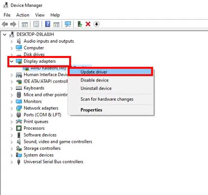 find display adapters