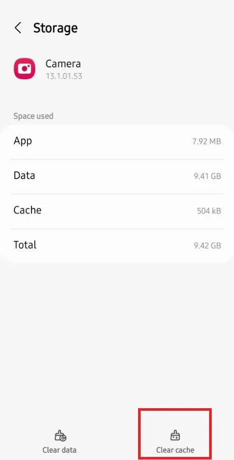 samsung clear cache