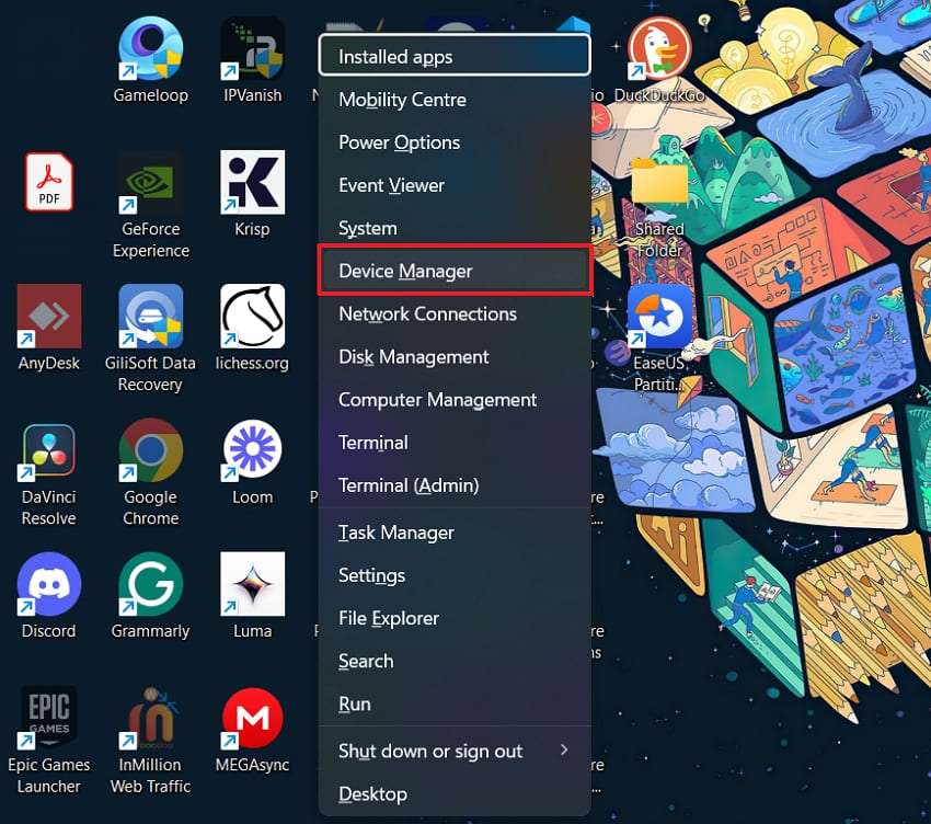 click device manager 