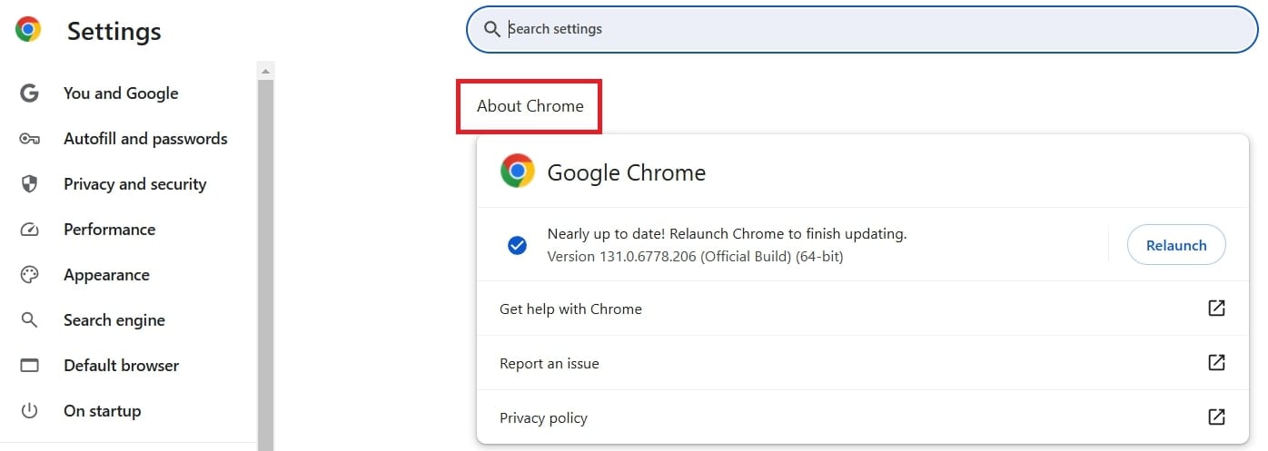 about google chrome