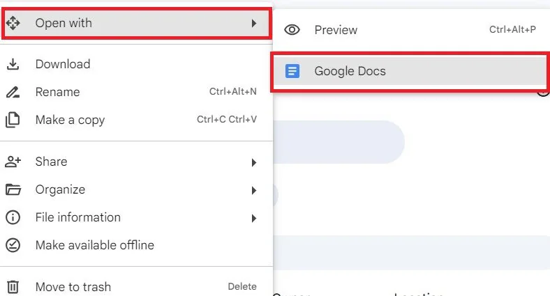 open pdf with google docs