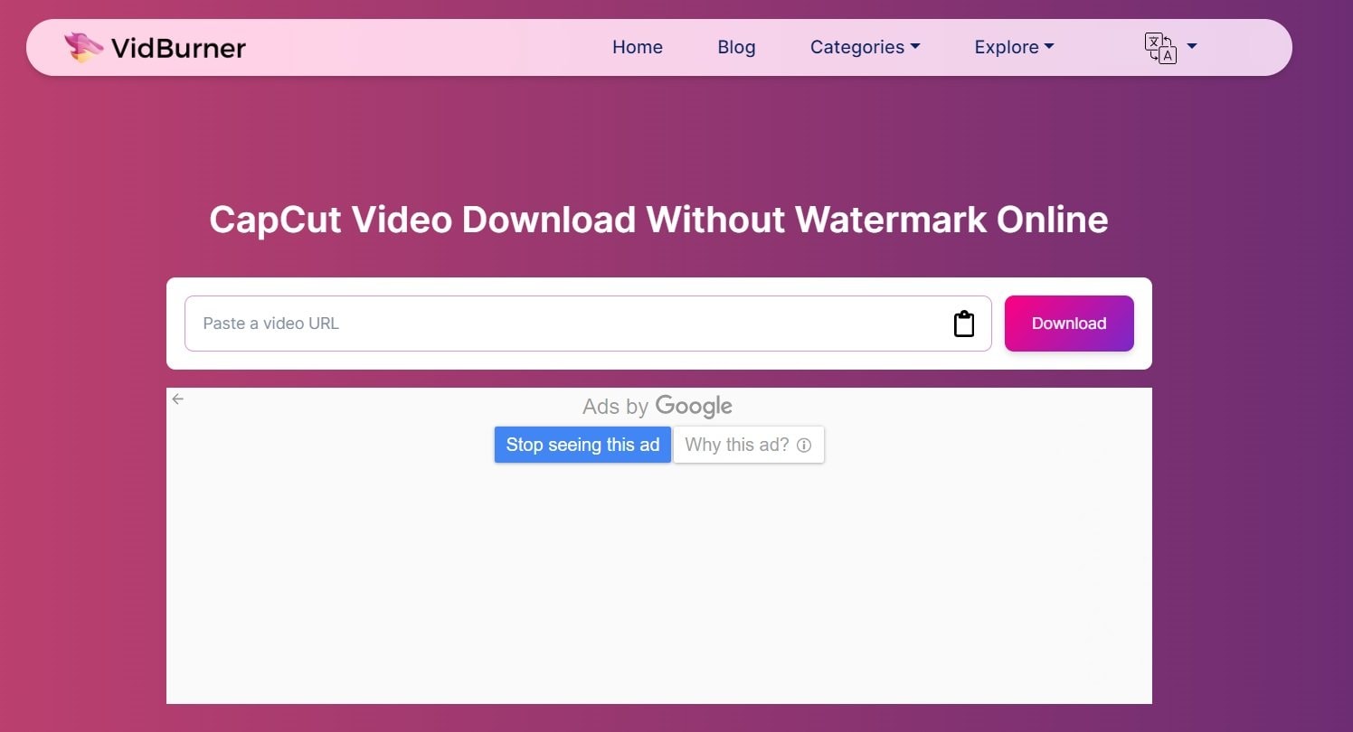 use a capcut online video download tool 