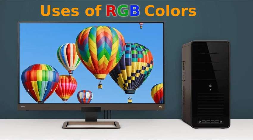 rgb colors on a computer screen