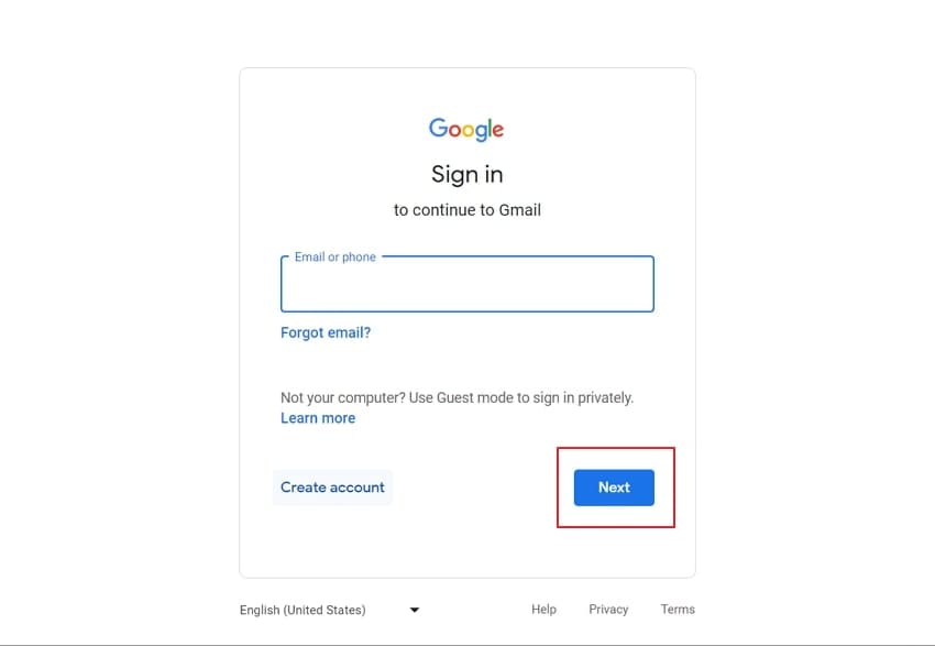 add your gmail email