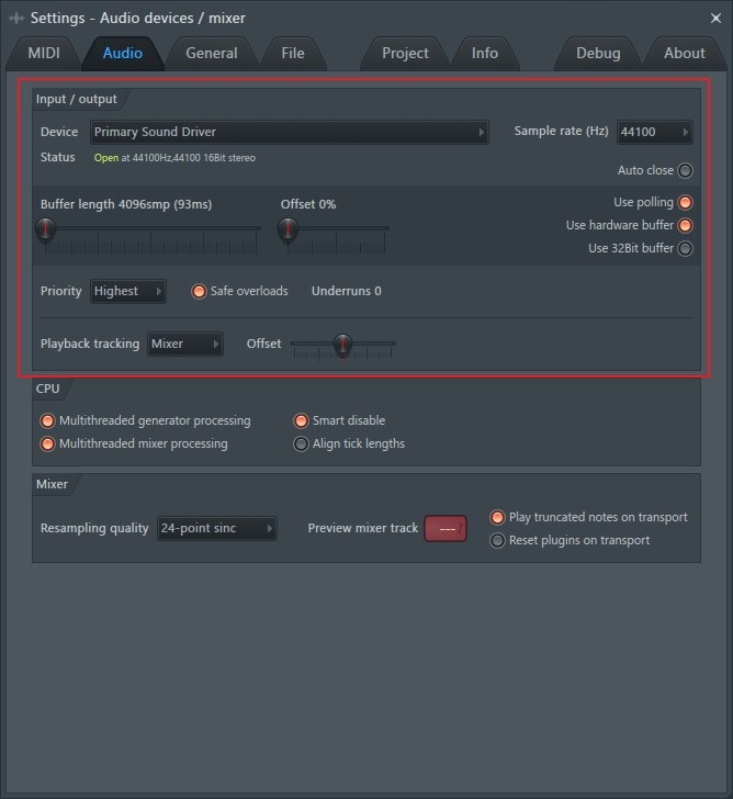 proceed with input output section