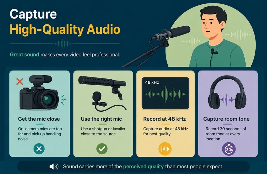 capture high quality audio