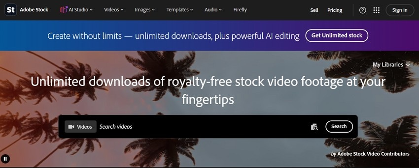 adobe stock premium stock videos website