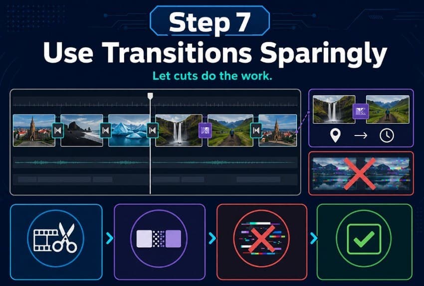 use simple video transitions