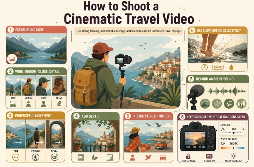shoot cinematic travel video