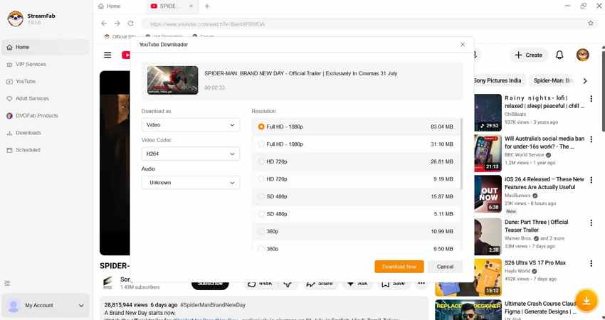 streamfab youtube downloader