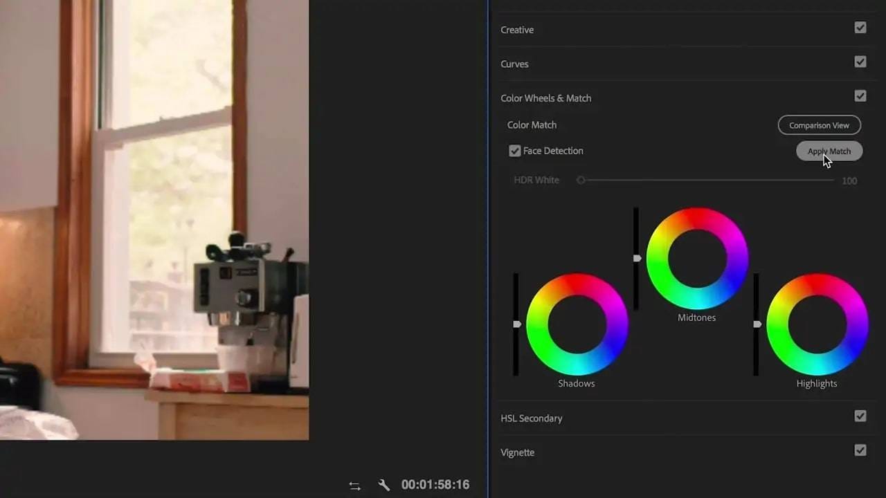 équilibre des couleurs dans Adobe Premiere Pro  