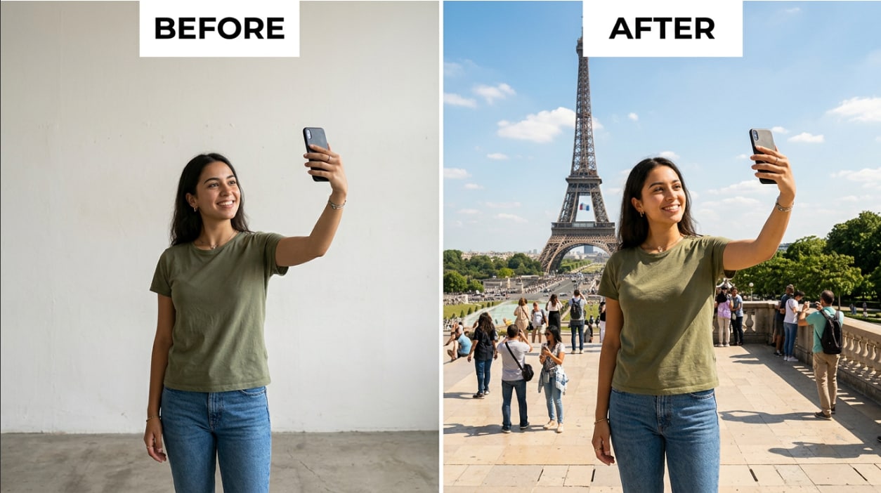 Come Inserirti in Foto di Viaggio Ovunque (Tool AI Gratis)