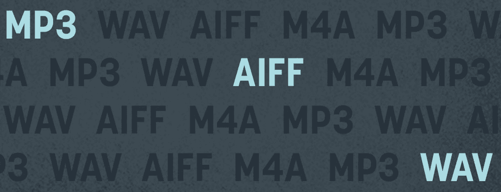 comparación entre aiff wav y mp3