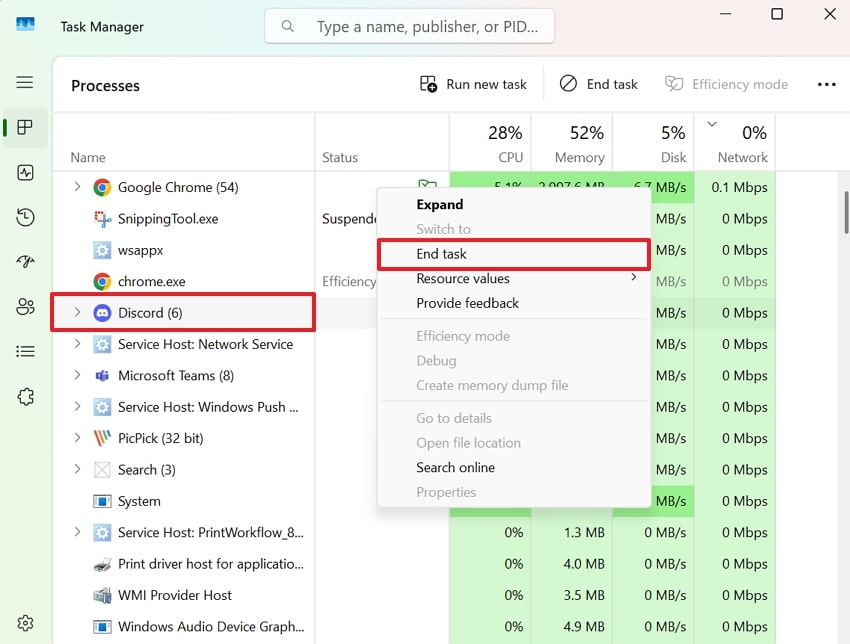 end unnecessary tasks via task manager