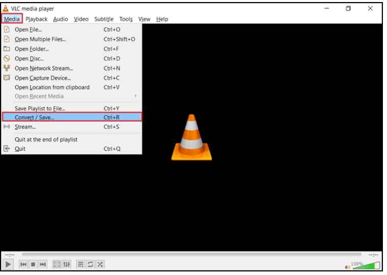 convert video on vlc player