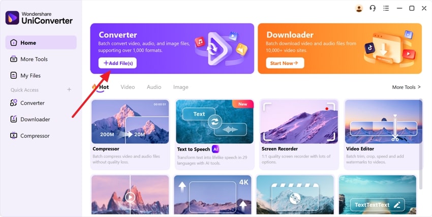 add file to uniconverter