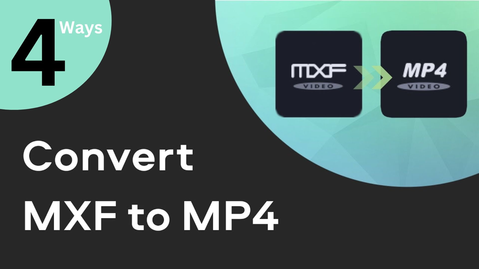 Convertire MXF in MP4? Impara questi 4 semplici trucchetti!