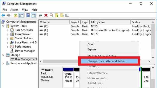 disk management 