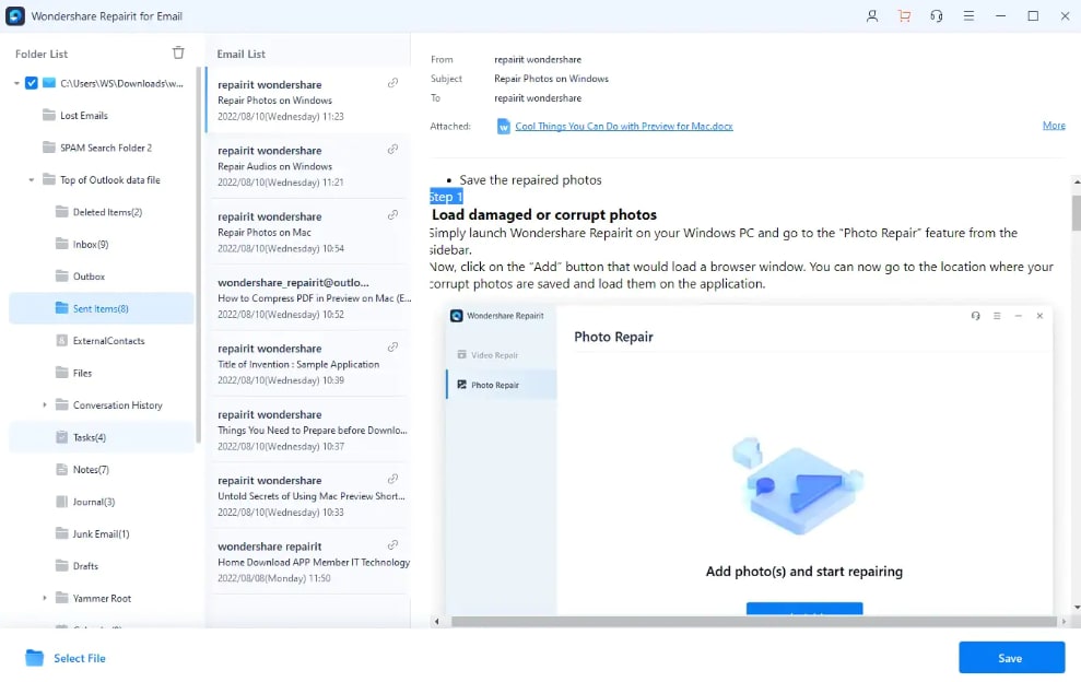 wondershare repairit para Windows