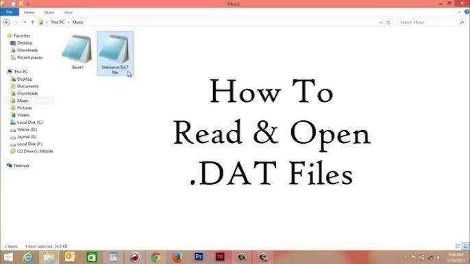 how to open dat files