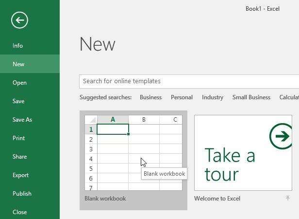 open excel