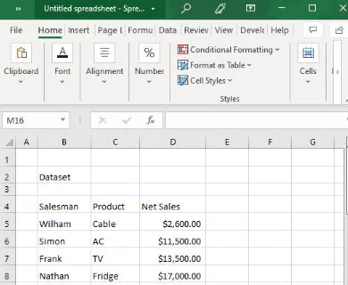 open csv file