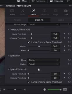 spatial noise reduction