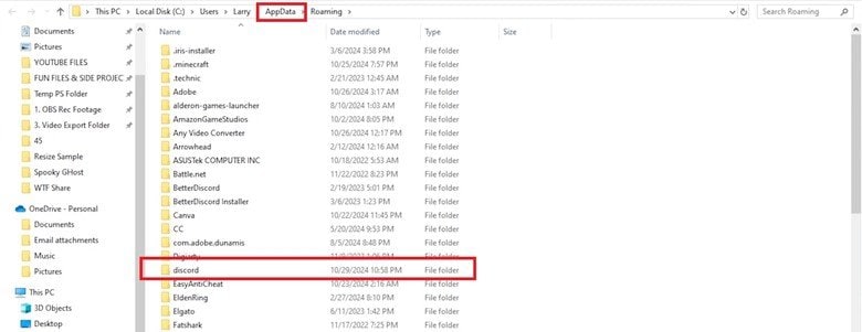 clear discord cache in windows