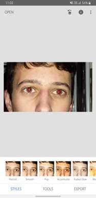 red eye correction tools
