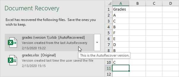 document recovery