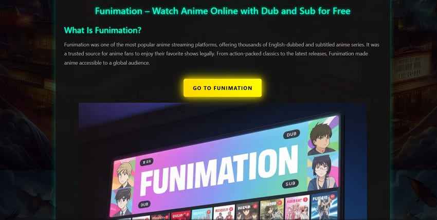 funimation streaming site
