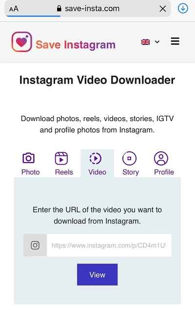 download instagram videos directly On iphone