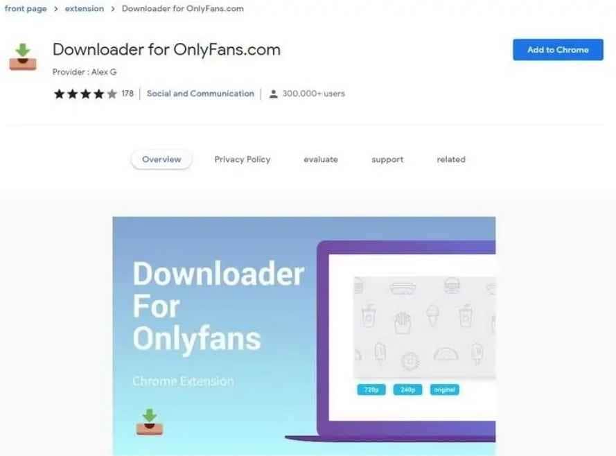 chrome extension to download onlyfans videos