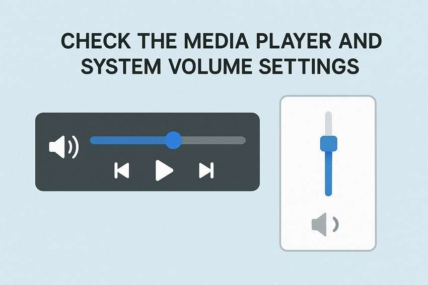 check media player sound settings