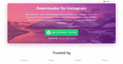 Extension downloader for instagram 