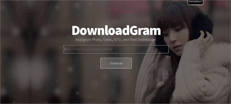 Ferramenta de download de vídeo do Instagram - DownloadGram