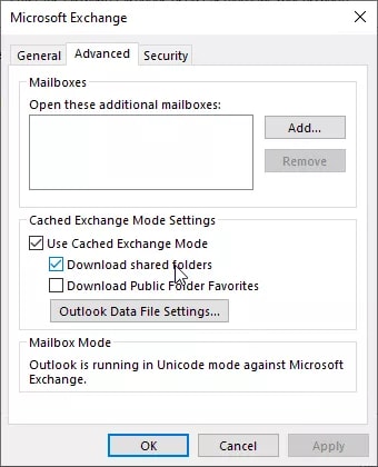 enable the download shared folder options