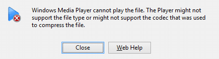 error windows media file cannot play the mkv file