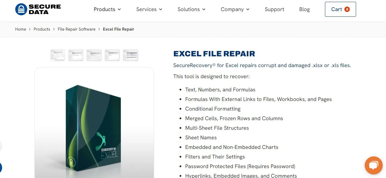 secure data recovery for excel