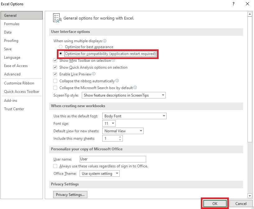 modalità di compatibilità Excel