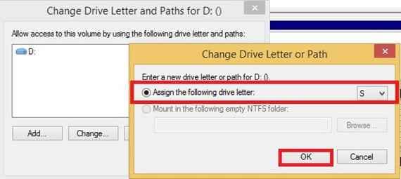 assign a new drive letter